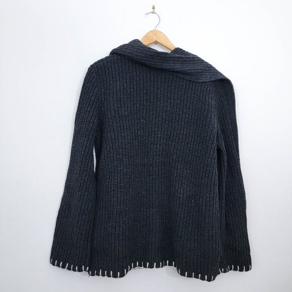 Alex Mill Marylebone Sweater Jacket in Charcoal Medium NWT - Picture 6 of 7